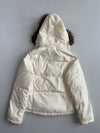 Polo Jeans Co. Ralph Lauren Cream Puffer Jacket with Faux Fur Hood Women’s (S)