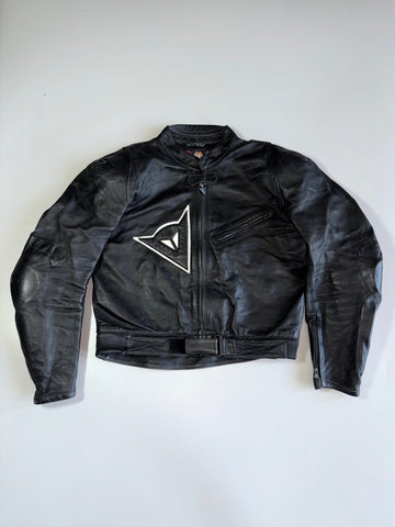 Vintage Dainese Original Pure Italian Leather Paded Racing Jacket (M)