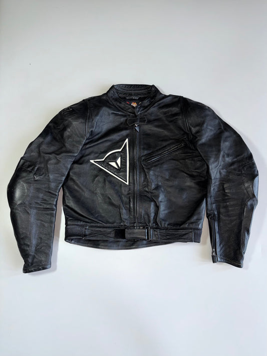 Vintage Dainese Original Pure Italian Leather Paded Racing Jacket (M)