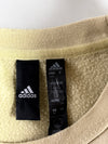 Adidas Pale Yellow & Mustard Colour-Block Crewneck Sweatshirt (XL)