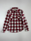 Levi's Red Plaid Flannel Western Pearl Snap Shirt (S)