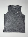 Nike Dri-FIT Run Sleeveless Training Tank – Heather Grey / Black (XL)
