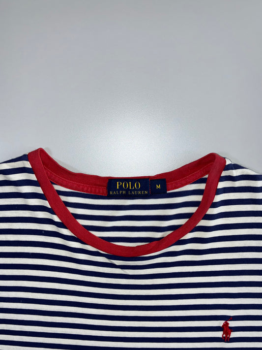 Polo Ralph Lauren Striped T-Shirt – Navy & White (L)
