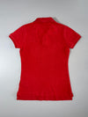 Ralph Lauren Red "The Skinny Polo" Women's Polo Shirt (XS)