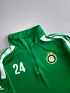 Adidas Castelldefels Club Quarter-Zip Track Top – Green (L)