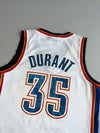 Adidas NBA Oklahoma City Thunder Kevin Durant #35 Swingman Jersey White (M)