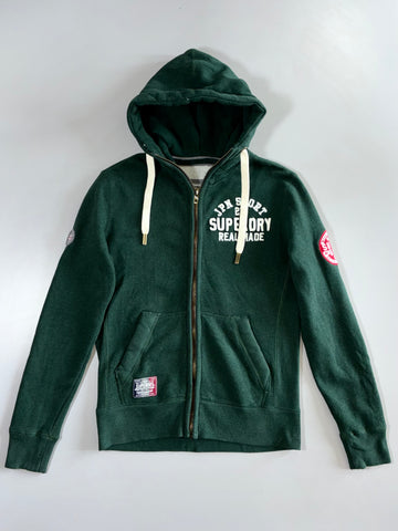 Superdry JPN Sport Real Made Premium Fleece Zip Hoodie (M)