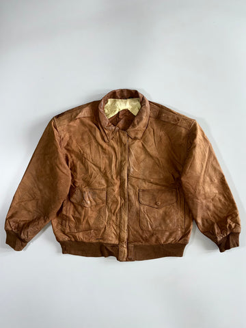 G Tano Premium Original Sued Leather Jacket (XL)