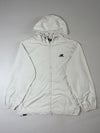 New Balance White Lightweight Hooded Windbreaker Jacket (XL)
