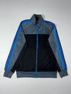 Adidas Performance Essentials Track Jacket – Grey, Black & Blue (S)