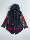 Off-White Camo Sleeve Diagonal Arrows Hooded Jacket Black(XL)
