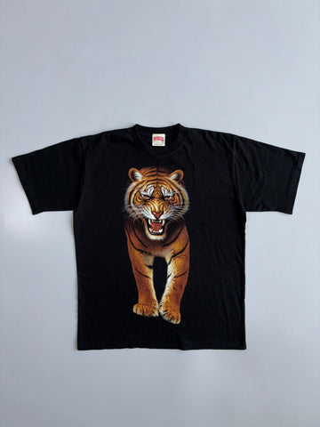 Michael Athletic Dept | Black Tiger Graphic Tee | (L)
