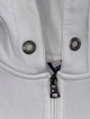 Tommy Hilfiger Quilted Panel Full Zip Hoodie White (S)