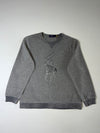 Polo Ralph Lauren Big Pony Embroidered Crewneck Sweatshirt – Heather Grey (L)