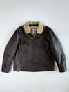 Wilsons Premium Original (Furr Collar) Bomber Leather Jacket (2XL)