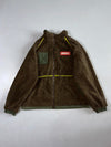 Dickies Olive Green Sherpa-Lined Puffer Jacket Full Zip Insulated Winter Jacket (XL/2XL)