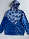 Adidas Chevron Windbreaker Jacket | Blue White (L)