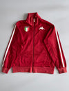 Kappa Italia Track Jacket Burgundy with White Stripes(M)
