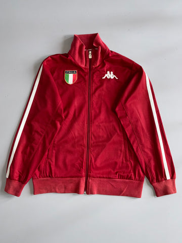 Kappa Italia Track Jacket Burgundy with White Stripes(M)
