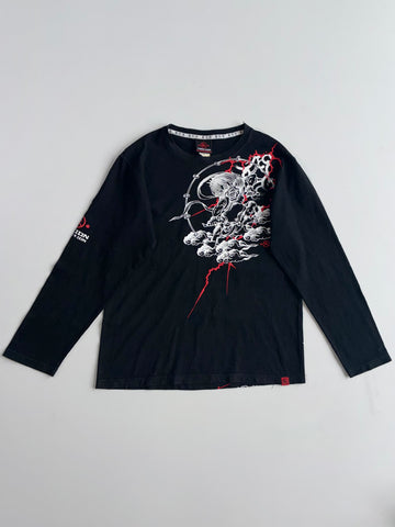 Pansion Japanese Oni Graphic Long Sleeve Tee (M)