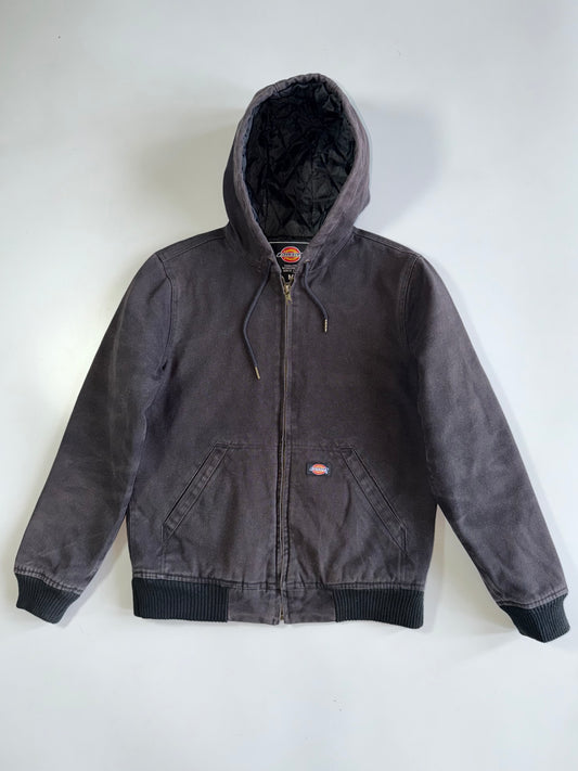 Vintage Dickies Hard Duck Canvas Jacket  Faded Charcoal Black  Quilted Lined Workwear Since 1922 (M)