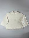 Gap Sherpa Teddy Mock-Neck Crop Sweater – Cream  (XL)