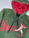 Energie Y2K Graphic Zip Hoodie Green (M/L)