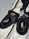 Vintage MGP x Berik Two-Piece Leather Racing Suit – White/Black/Gold  Padd with slider Jacket - (S)  (W:32 | L:38)