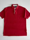 Tommy Hilfiger Striped-Placket Polo – Red (2XL)