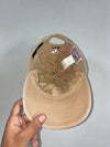 MLB LA Dodgers Beige Dad Cap – Mini Black Logo (Adjustable)