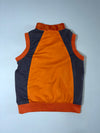 New Balance Orange Ripstop Half-Zip Vest – Grey Panels (XXS)