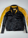 Wilsons Leather M. Julian Café Racer Jacket – Black/Mustard Yellow (M)