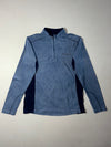 Vintage Columbia Blue Quarter Zip Fleece Pullover (S)