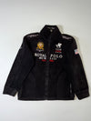 Royal Polo Geographical Norway Expedition Embroidered Fleece Jacket – Black (S)