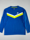 Kappa Blue & Neon Long Sleeve Jersey – Chevron Panel (L)