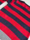 Tommy Hilfiger Red & Navy Rugby Stripe Knit Sweater (S)