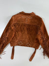 Vintage Studded Suede Fringe Moto Jacket Women’s (S)