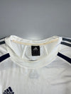 Adidas White Climalite Long-Sleeve Sports Top – Navy 3-Stripes (XL)