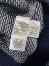 Brooks Brothers Red Fleece Navy Birdseye Knit Button Mock Neck Sweater (S)