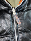 Fubu Premium Original Pure Puffer Half Leather Jacket (2Xl)
