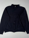 Fruit of the Loom Classic Sweat Full-Zip Mock Neck Sweatshirt Jacket – Black (XL)