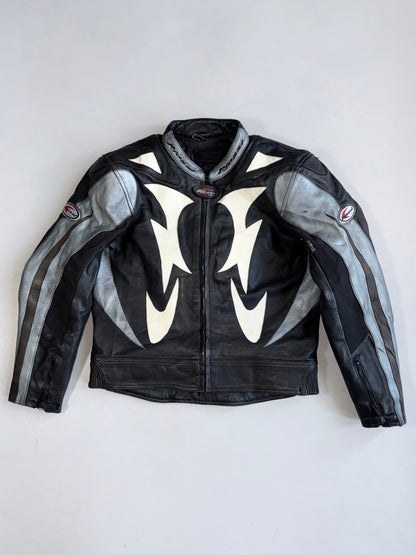 ZVintage Riossi Pure Leather Racing Jacket | Heavily Padded RARE (M/L)