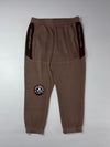 Adidas Brown Fleece Joggers – Eagle Tennis Club Patch (W:35) (L:37)