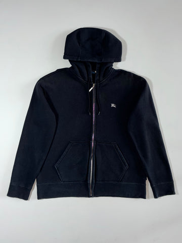 Burberry London Zip-Up Hoodie – Black (M)