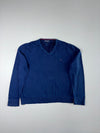 Tommy Hilfiger Cotton Silk V-Neck Sweater – Navy (2XL)