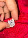 Polo by Ralph Lauren Cable Knit Crewneck Sweater – Pink/Maroon (S/M)