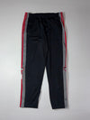 Adidas Originals Adibreak Black Grey Red Snap Button Track Pants (W:40) (L:44)