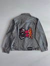 Paco Classic Styling Denim Trucker Jacket Washed Grey (L)