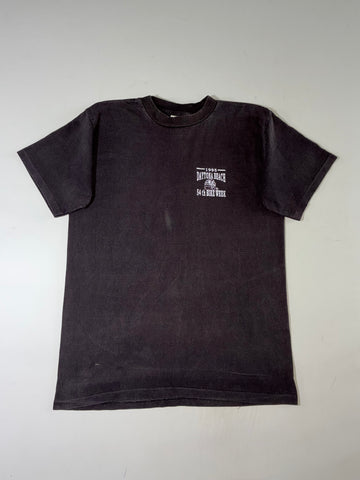 1995 Daytona Beach 54th Bike Week Vintage Black T-Shirt (L)
