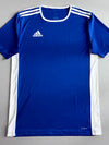 Adidas Climalite Football Jersey Blue White Stripes (M)